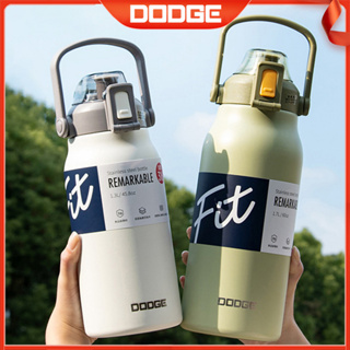 Garrafa Térmica Tumbler De Viagem Vacuum Inox 1,3L-1,7L Litros Água Café com Alça Palha Gym Camping