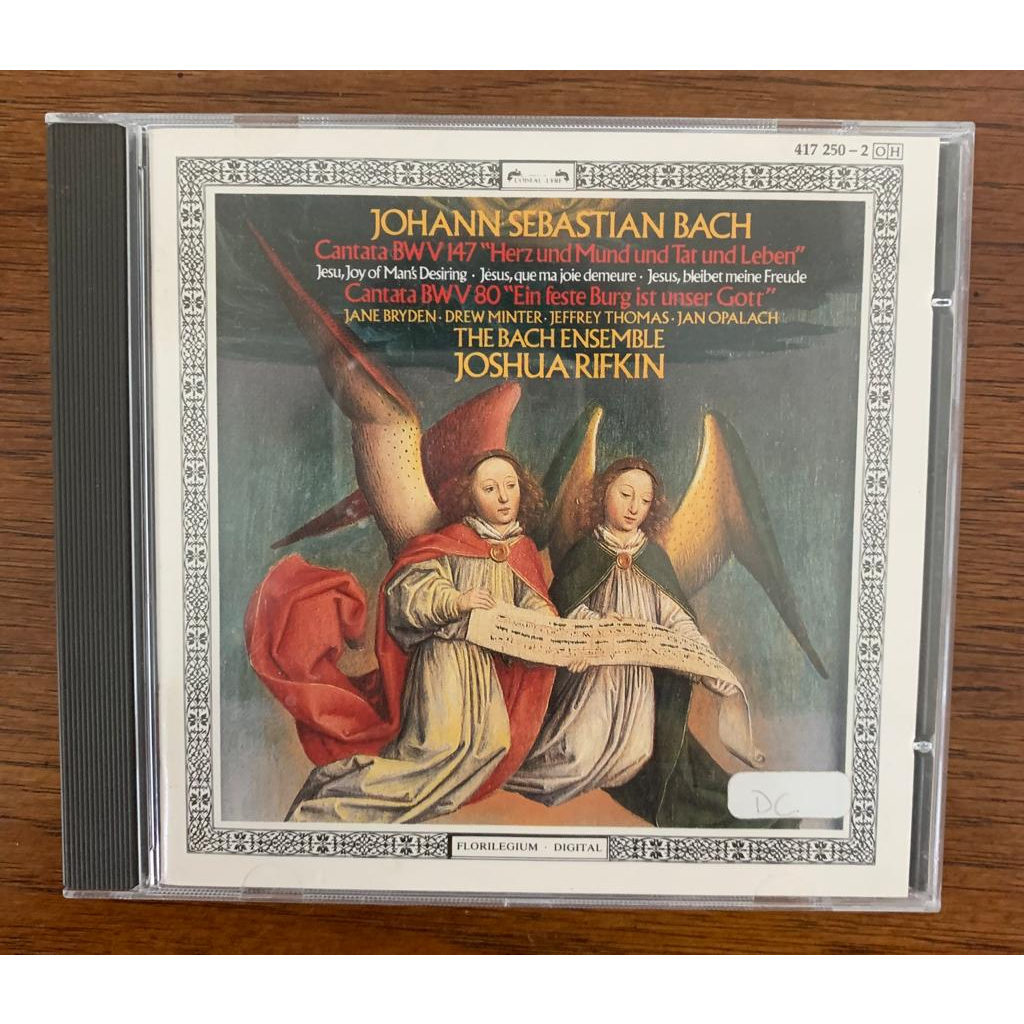 Cd - Bach - Cantatas BWV 147 E 80 - Joshua Rifkin - Loiseau Lyre ...