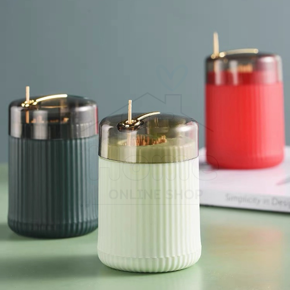 Paliteiro Automático Porta Palito De Dente Moderno apertou saiu