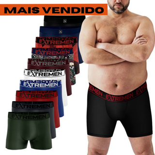 Kit 5 cuecas boxer microfibra XTREME Xgg plus size