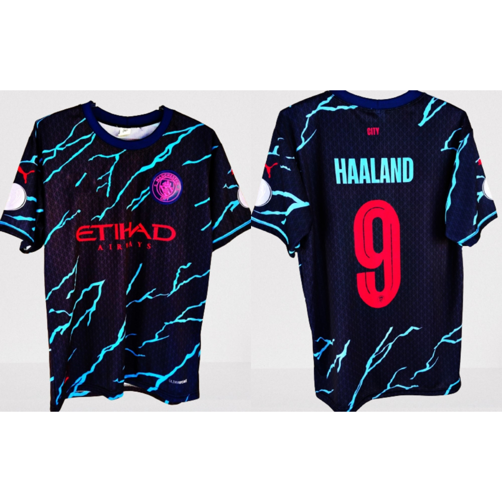 Camisa Time Lançamento Manchester City Haaland 2023