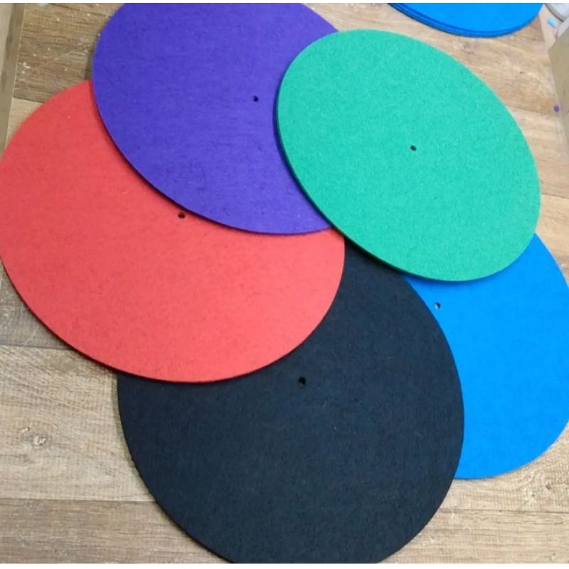 feltro para toca disco artesanal Syndykeyty cor sem estampa | Shopee Brasil