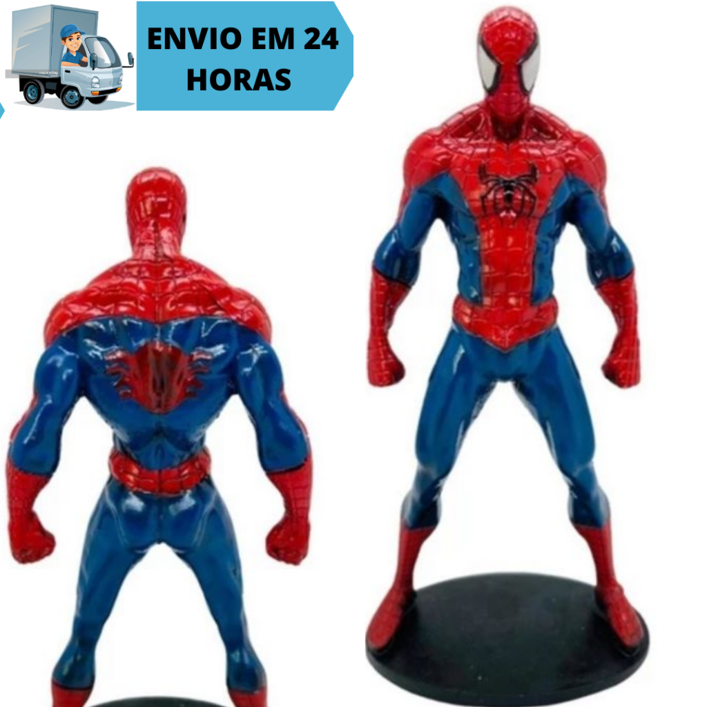 Boneco Homem Aranha Spider men Marvel Filme Jogo Game Colecionável Estátua de Resina