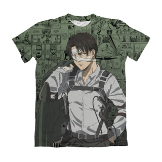 Camiseta Camisa Personalizada Anime Ataque dos Titãs 01