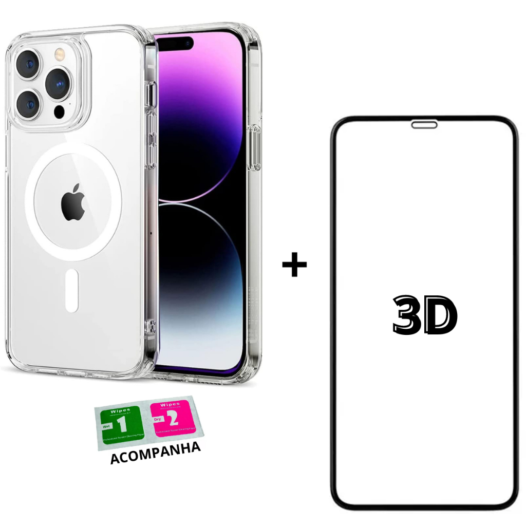 Coque Magsafe Ultra Mince Pour IPhone X à 14 - Fibre De Carbone Avec Aimant - Protection Complète