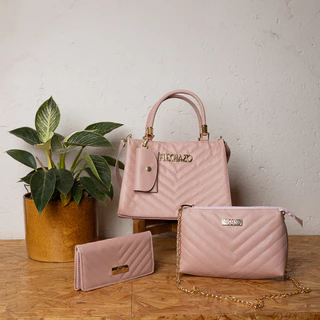 Kit Bolsa Transversal Alça Ajustável Tote e Bolsa Tiracolo Com Carteira Promoção Oferta