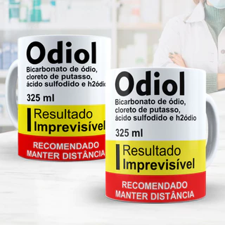 Caneca Remédio Café Odiol Caixa Personalizada Farmácia Farmaceutica Bula 165