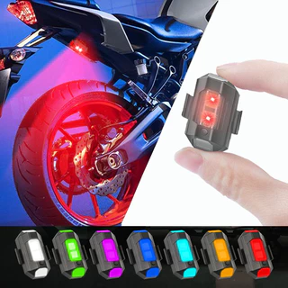 Lâmpada Pisca Moto Alerta Anti Colisão Luz LED Recarregável Lanterna Bicicleta Drone Bike Aviso Mini Sinal Com Estroboscópica 7 Cores Indicador