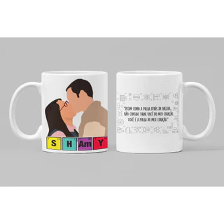 Caneca Personalizada Sheldon e Amy The Big Bang Theory