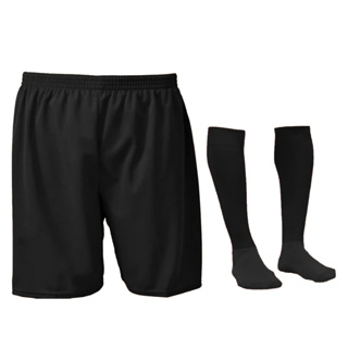 Kit 1 Calção Shorts Futebol Infantil + 1 Par Meião Infantil