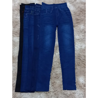 Kit 3 Calças Legging Sublimada Fitness Imita Jeans 8724