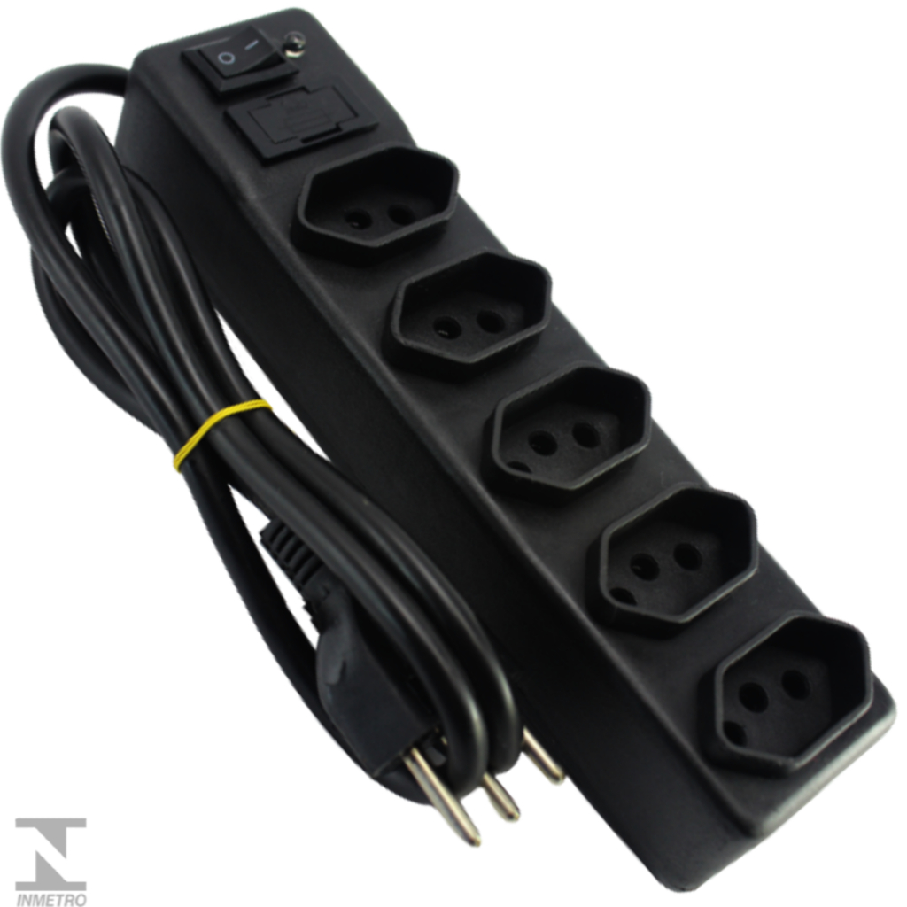 Filtro De Linha C/ 5 Tomadas Novo Padrão