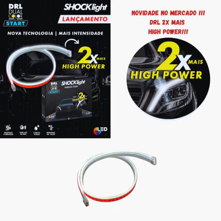 Kit Fita Led-drl + Seta Sequencial - Dual Color Hp 75 Cm Top