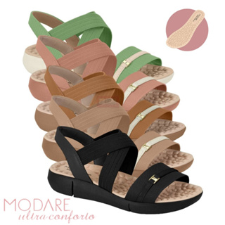 Sandalia Feminina Papete Modare Original Ultraconforto Macio Ortopedica Anatomica Fascite Plantar Esporao Lancamento