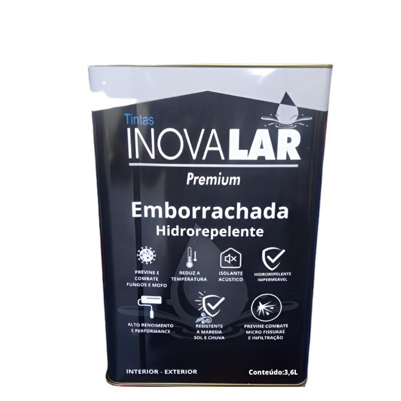 Tinta inovalar emborachada 18 litros premium cobre Microfisuras hidrorepelente