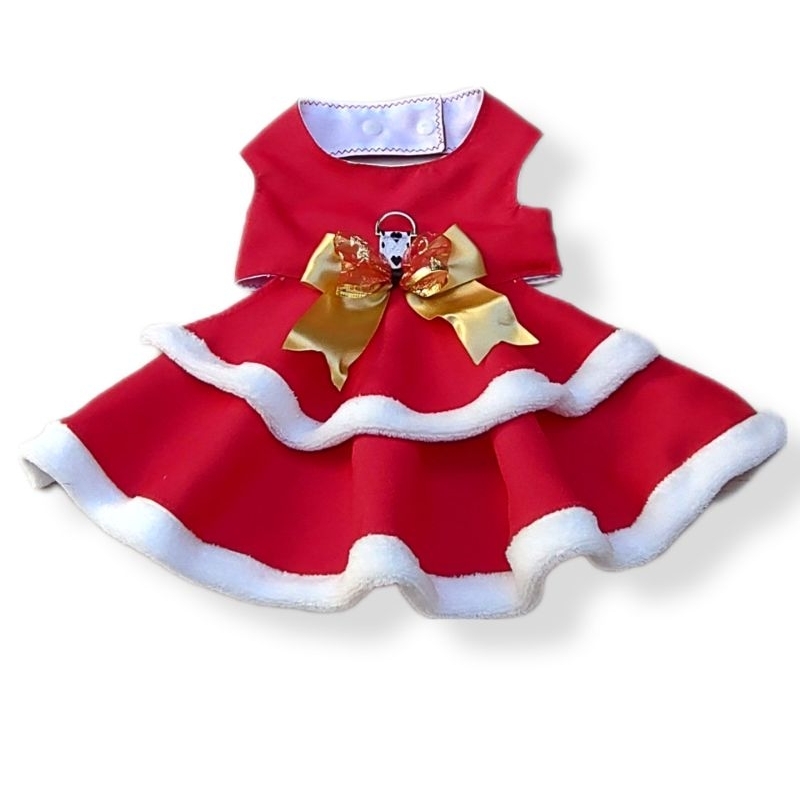 Roupa de cachorro para Natal vestido pet de natal cachorro e gato ...