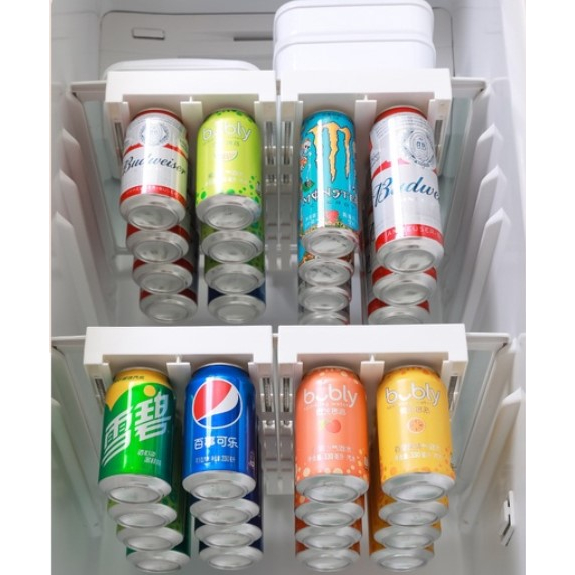 Organizador de Latas de Refrigerante Geladeira Estante Suspensa