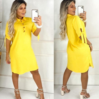 Vestido Chemise Feminino Camisão Luxo Chamise Em Viscolinho