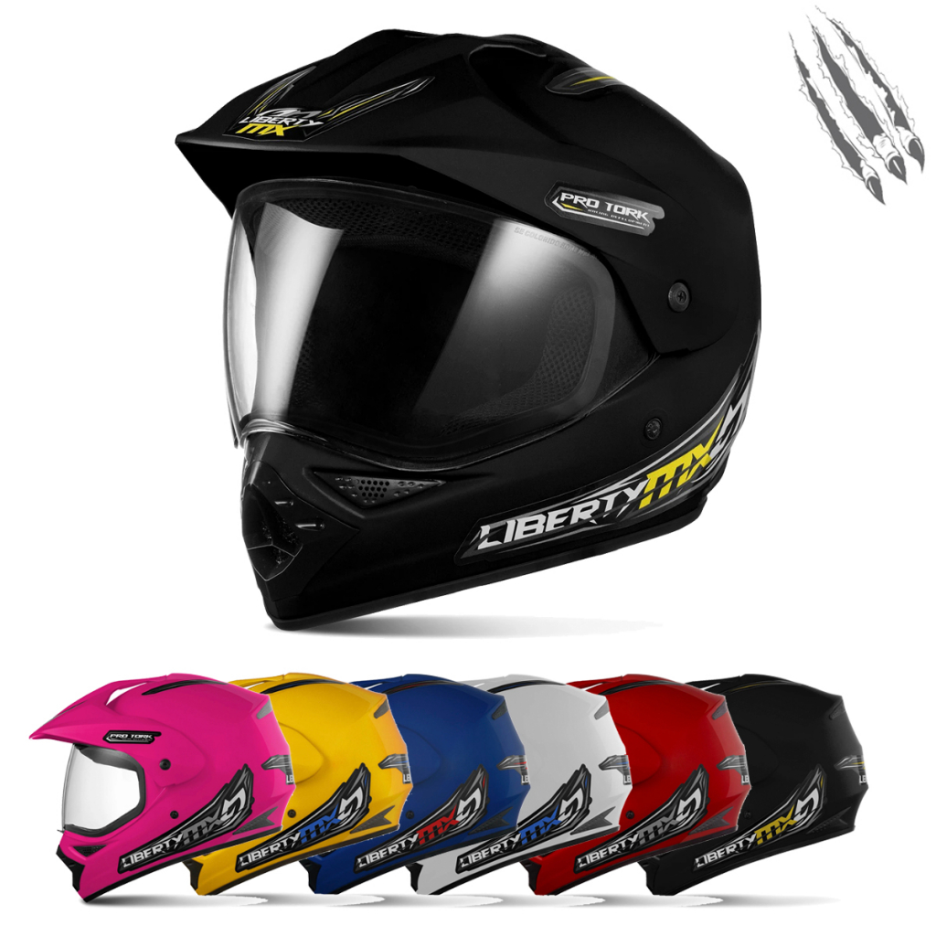 Capacete Motocross Trilha Pro Tork MX Pro Vision
