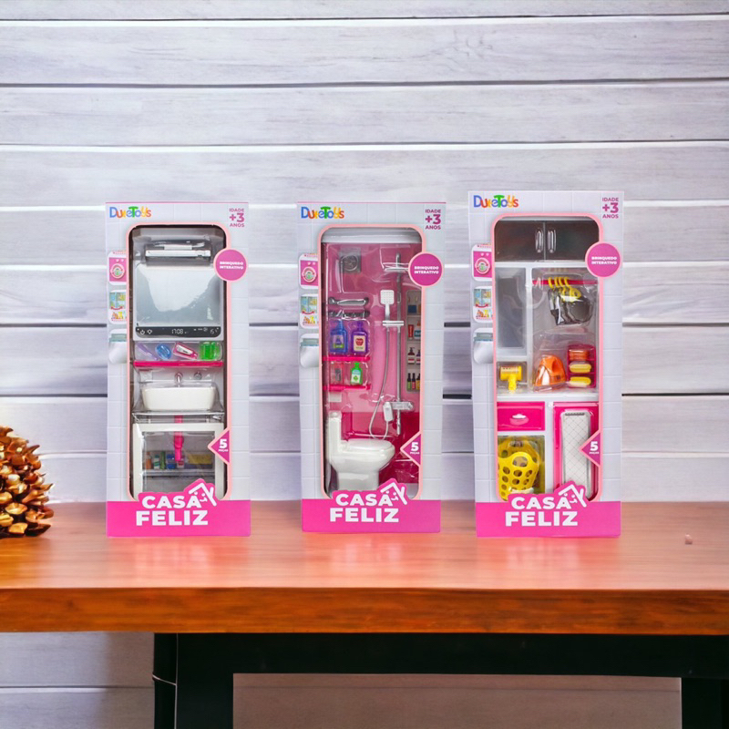 Casa Feliz Banheiro Brinquedo Casinha Menina Criança