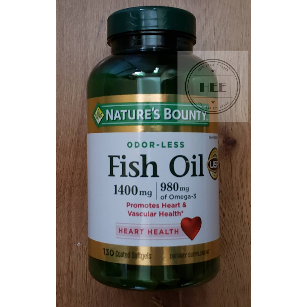 Nature's Bounty Fish Oil 1400 mg, 130 Coated Softgels