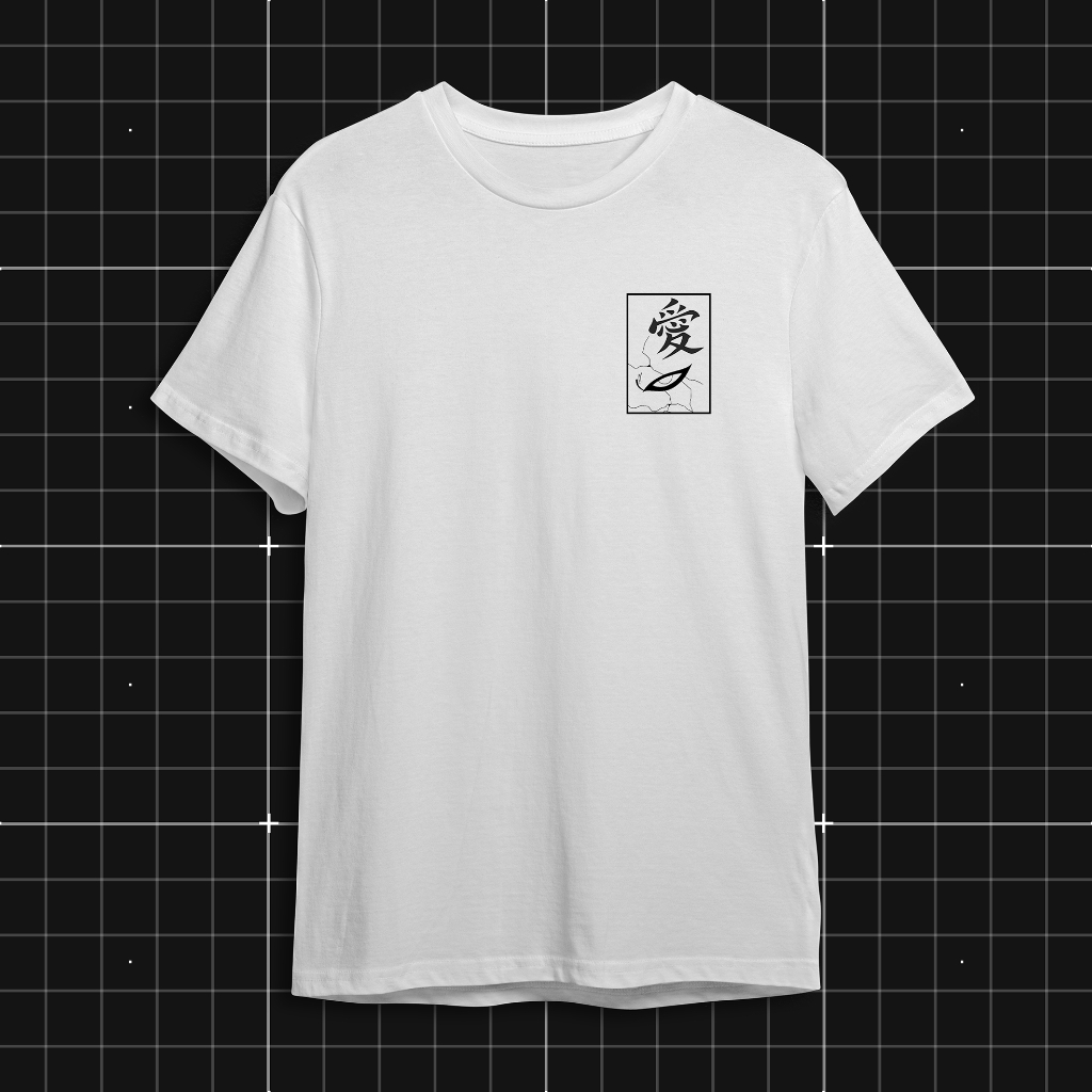 Camisa/Camiseta Unissex Símbolo Gaara Naruto