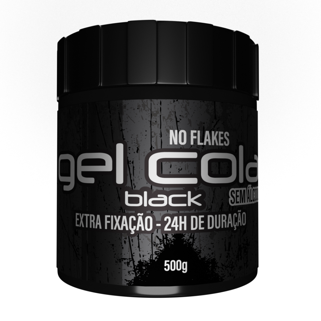 Gel Cola Windfix Black Pigmentante 500g - No Flakes - Super Fixação O Melhor