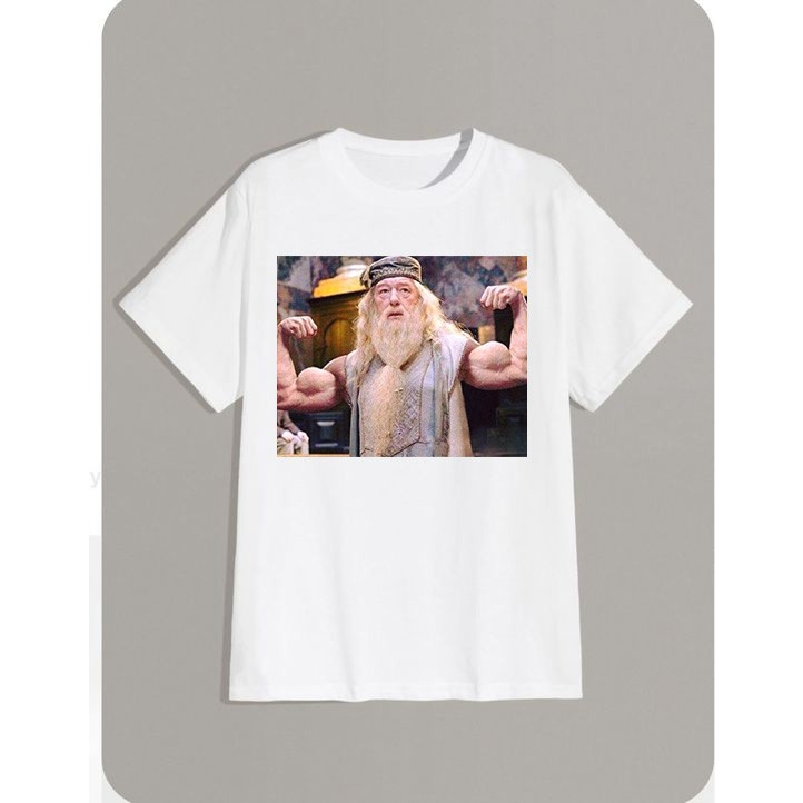 Camiseta Dumbledore Harry Potter maromba academia fitness bodybuider