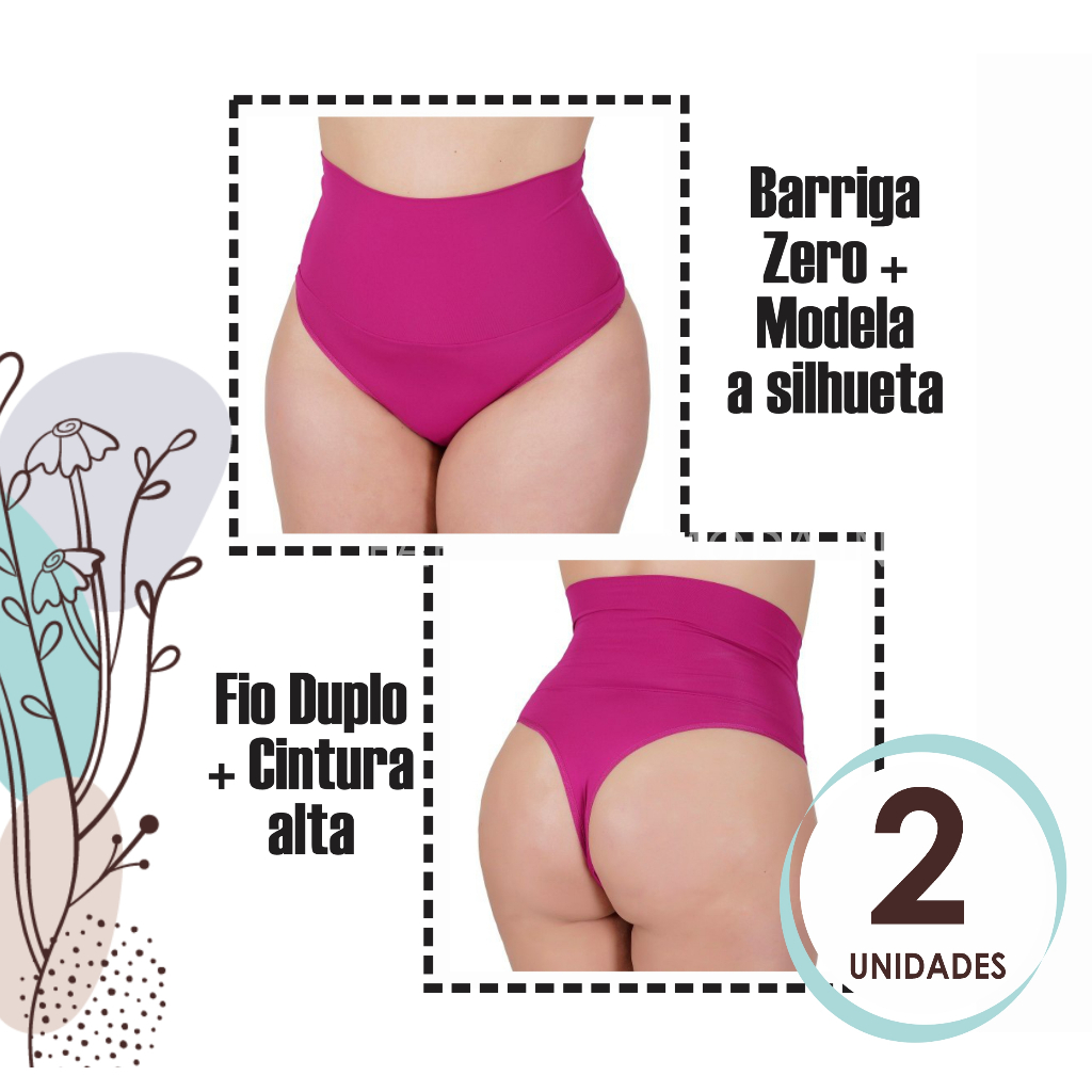 Kit 15 Calcinhas Fio Dental Algodão Cotton Básica Lisa Lingerie