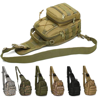 Bolsa Tática Transversal Peito E Ombro Impermeável Viagem Esportivo Ar Livre Sling Sport Masculina e Feminina