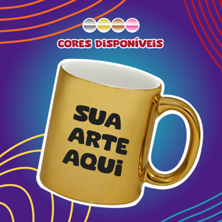 Caneca Cromada Personalizada 325ml