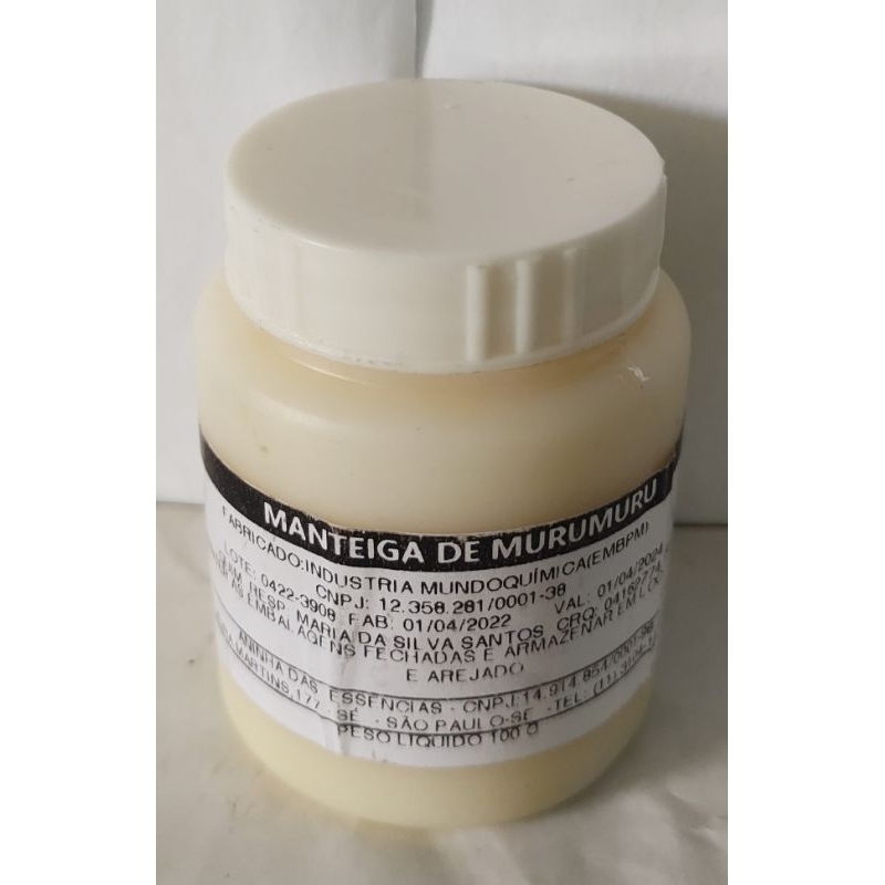 manteiga de murumuru 100 gramas puro para corpo e cabelo. | Shopee Brasil