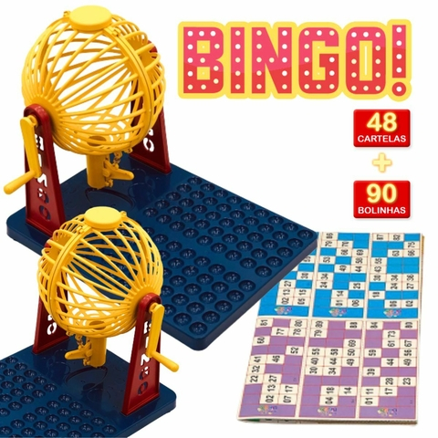 Bingo Infantil Jogo Brinquedo Globo 100 Cartelas 90 Bolinhas