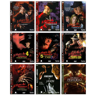 Coleção Dvds Filmes: A Hora Do Pesadelo ( Freddy Krueger) / Dublado e Legendado