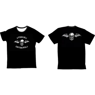 Camiseta Avenged Sevenfold Tecido Dry Fit Poliéster