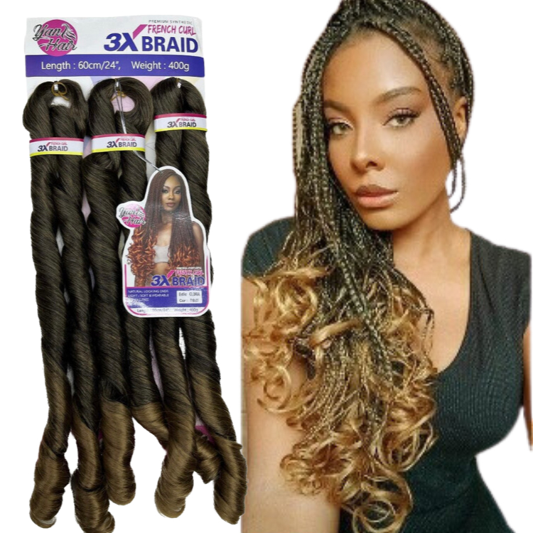 Cabelo Para Trança Com Cachos Na Ponta Jumbo Boho Curl | Shopee Brasil