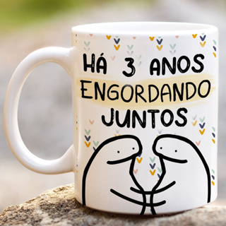 Caneca Namorados Amor Love Flork Casal Meme Cerâmica 325ml - Pandika -  Canecas - Magazine Luiza