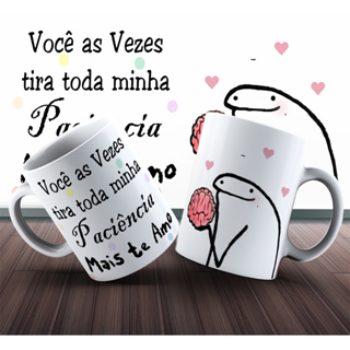 Caneca Namorados Amor Love Flork Casal Meme Cerâmica 325ml - Pandika -  Canecas - Magazine Luiza