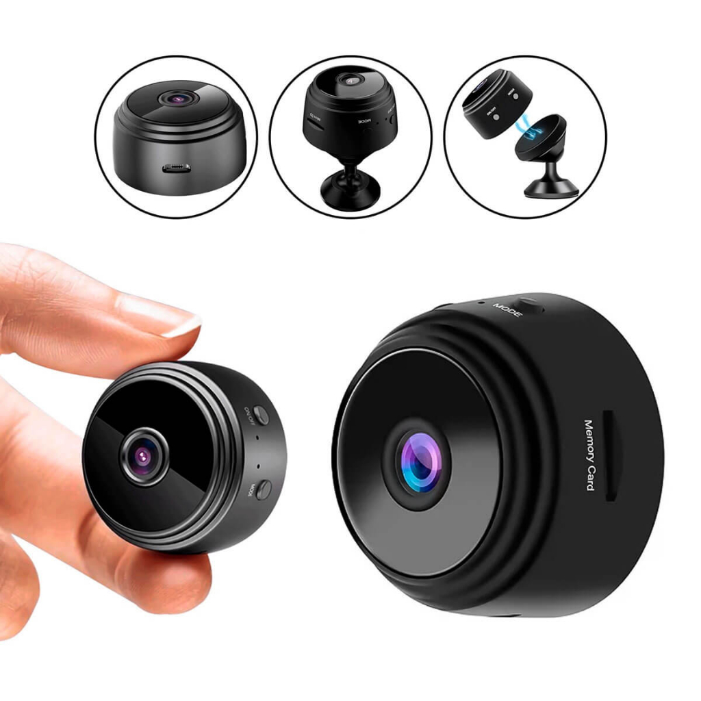 Mini Câmera Espia Full HD 1080p Escondida Wifi Espiã Visão Noturna