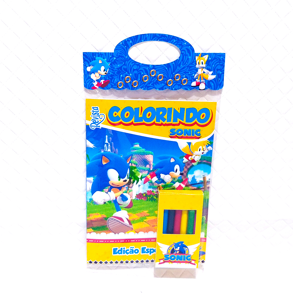 15 Kit De Colorir Personalizado Sonic