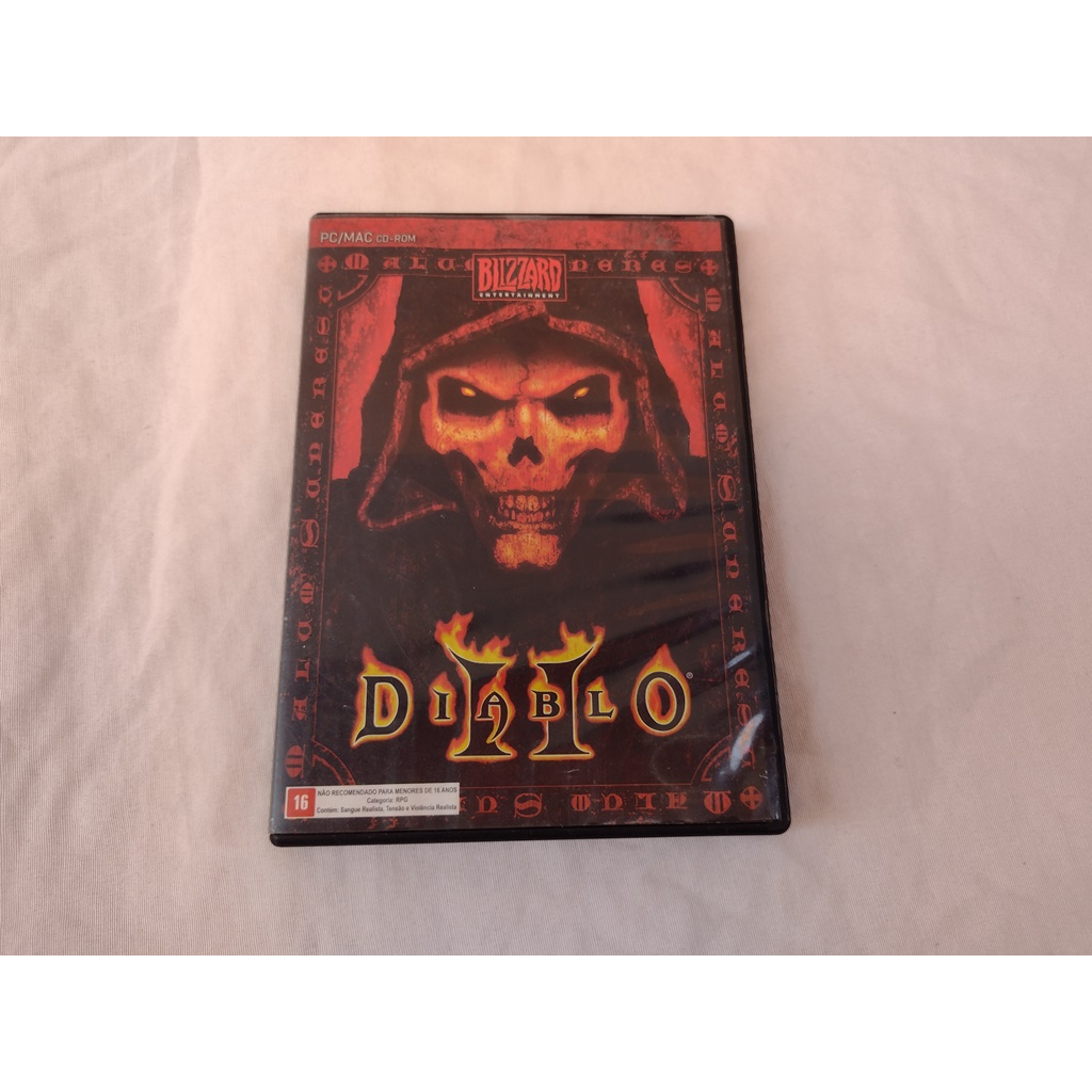 Jogo Diablo 2 Pc Box - Original Blizzard Mídia Física com Caixa