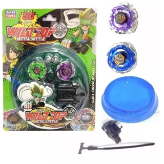 Beyblade Kit Arena + Lançadores E Peões Brinquedo Crianças