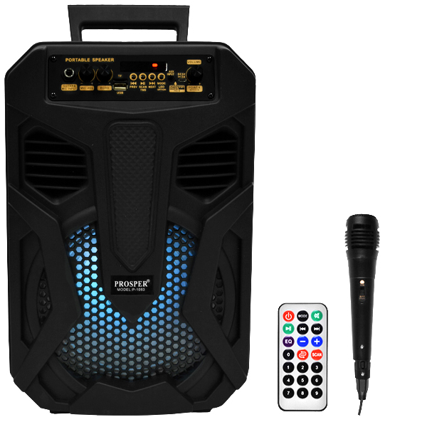 Caixa de Som Prosper P1083 8" 1.000 watts P.M.P.O com Bluetooth / USB
