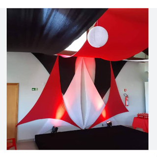 12 Metros De Malha Helanca Tensionada Para Decoração