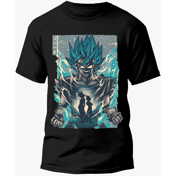 Camiseta Masculina Blusa do Goku e Vegeta T-Shirt 100% Algodão Dragon Ball Z