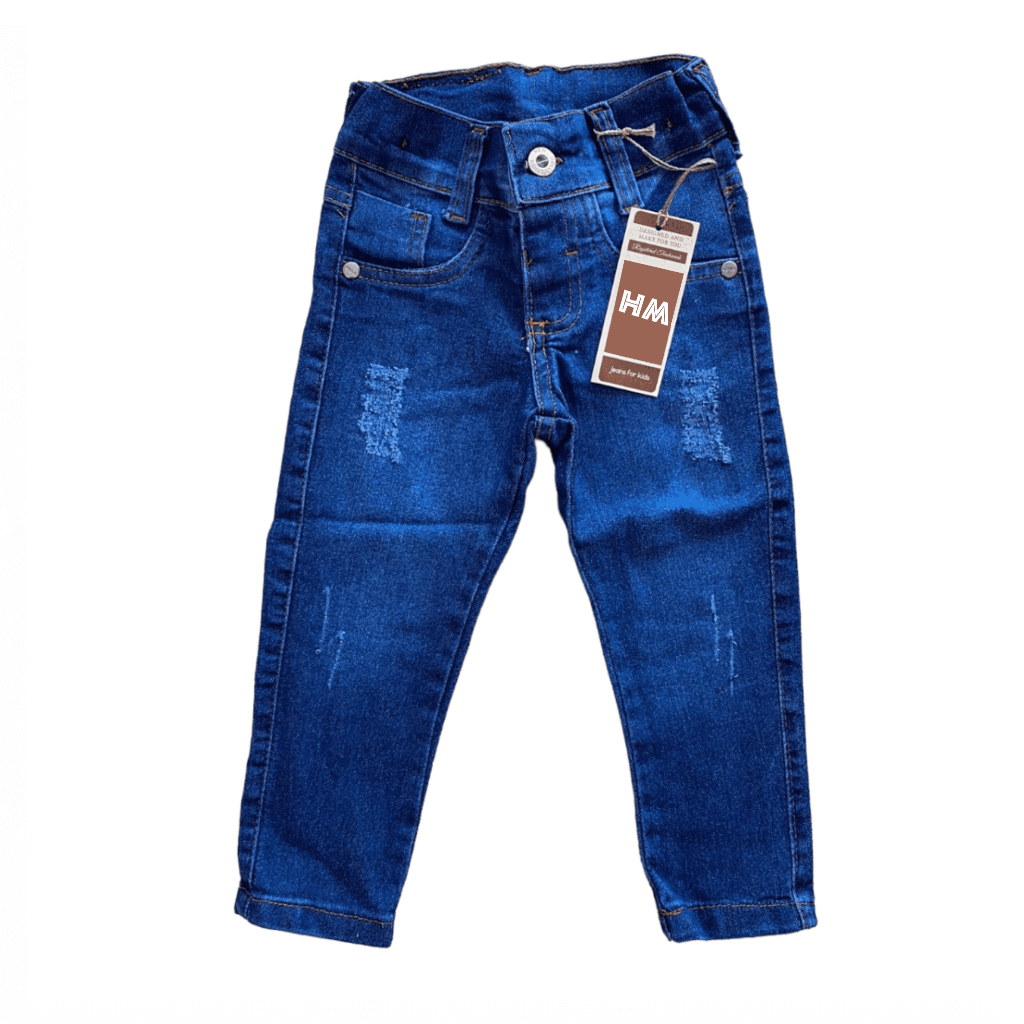 Calça Jeans Infantil Menino Elastano regulador 1 a 16 anos