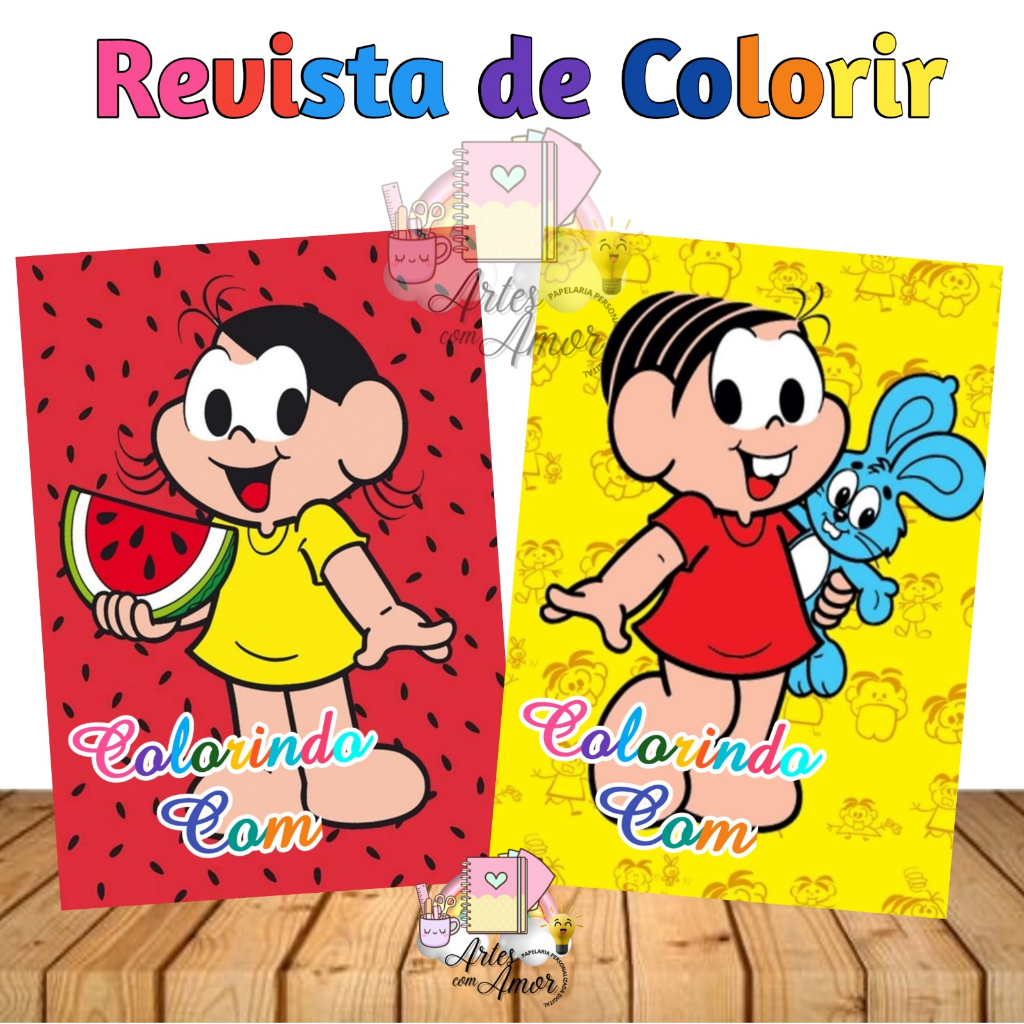 Revista de Colorir Rainbow Friends Personalizada 15x10