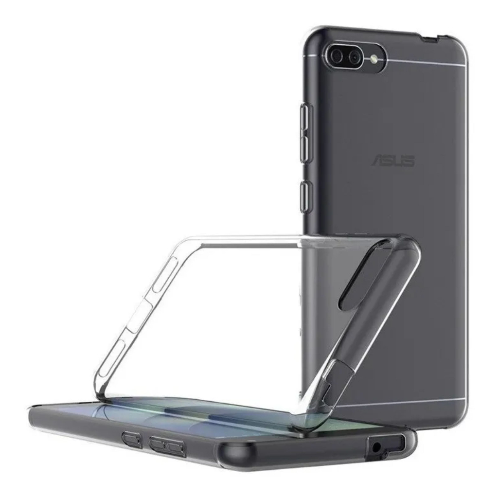 Capinha para Asus Zenfone 4 Max Zc554kl 5.5 silicone lisa + película vidro reta