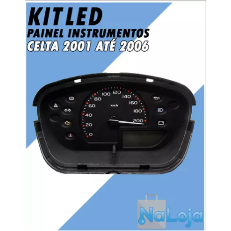 Kit Led Painel Instrumentos Celta 2001 Ao 2006