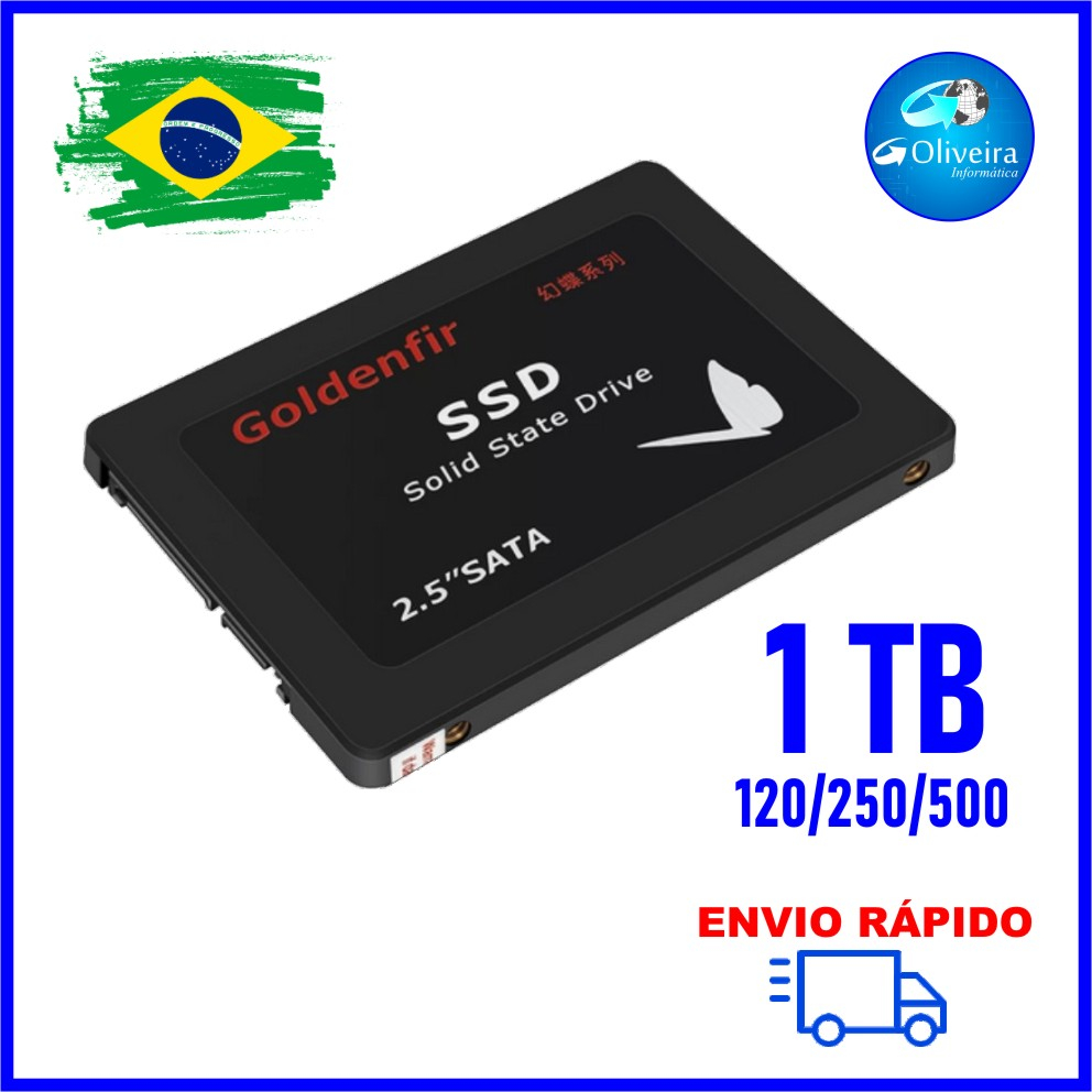 SSD 120GB, 240GB, 500GB, 1TB HD SSD SATA 3 - 2,5” Goldenfir